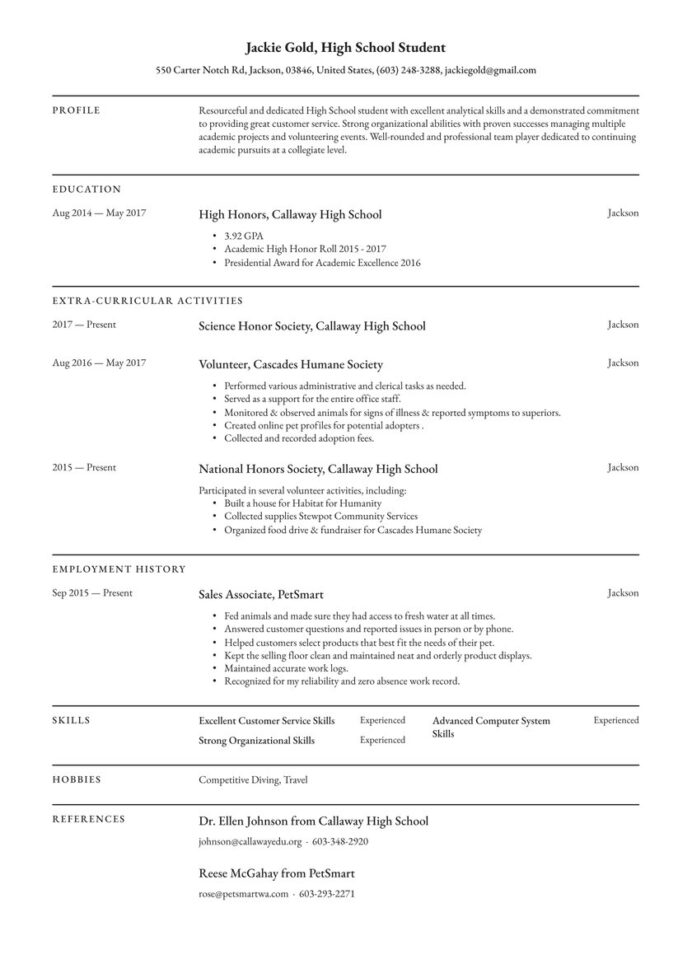 high school student resume examples writing tips free guide io education format entry Resume Resume Education Format High School